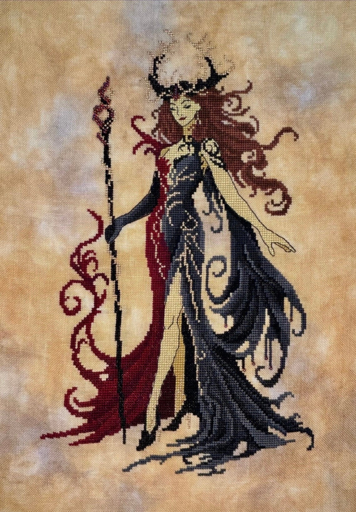 Maiden of Chaos pattern by The Stitchin Kitten Designs