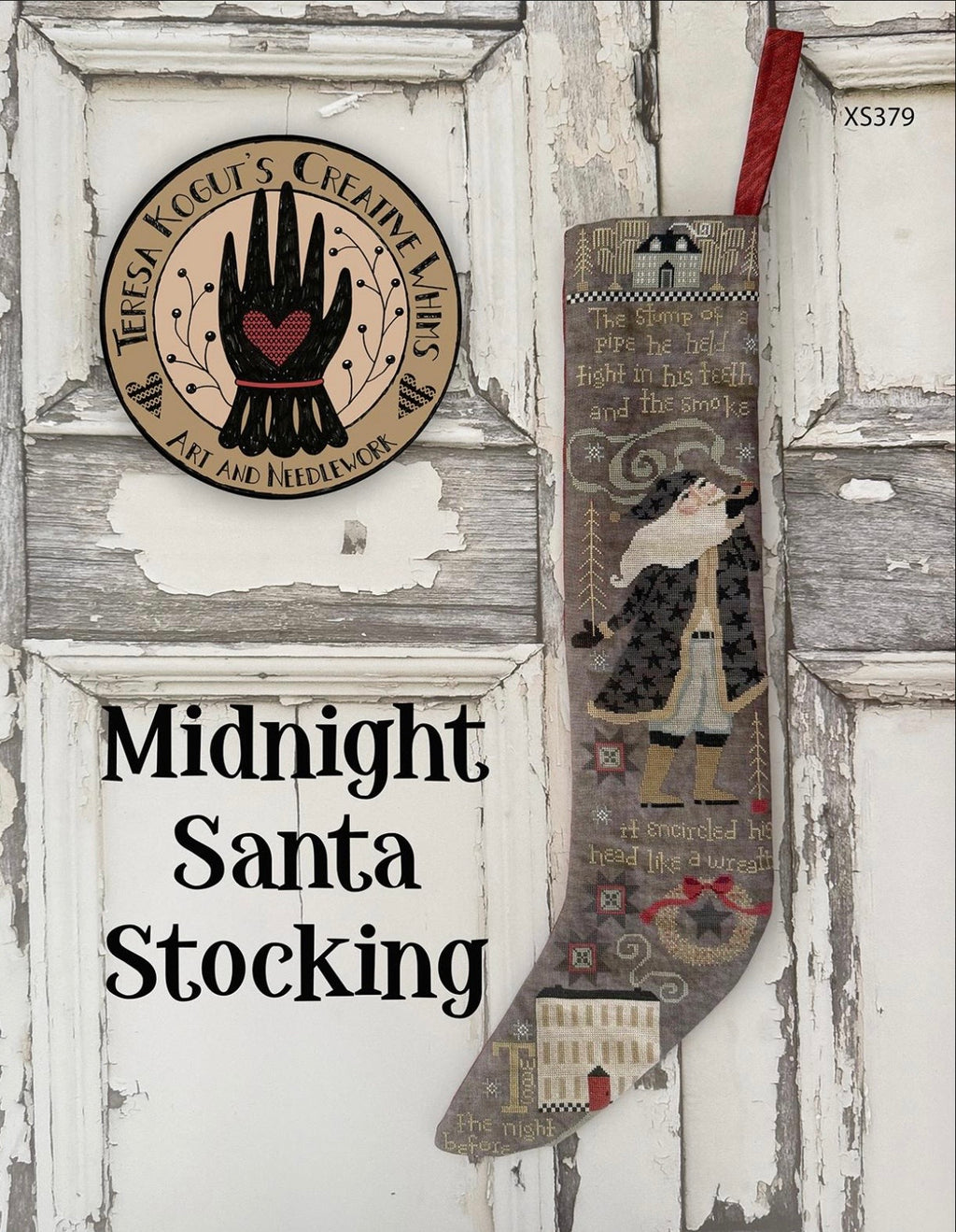 Midnight Santa Stocking pattern by Teresa Kogut