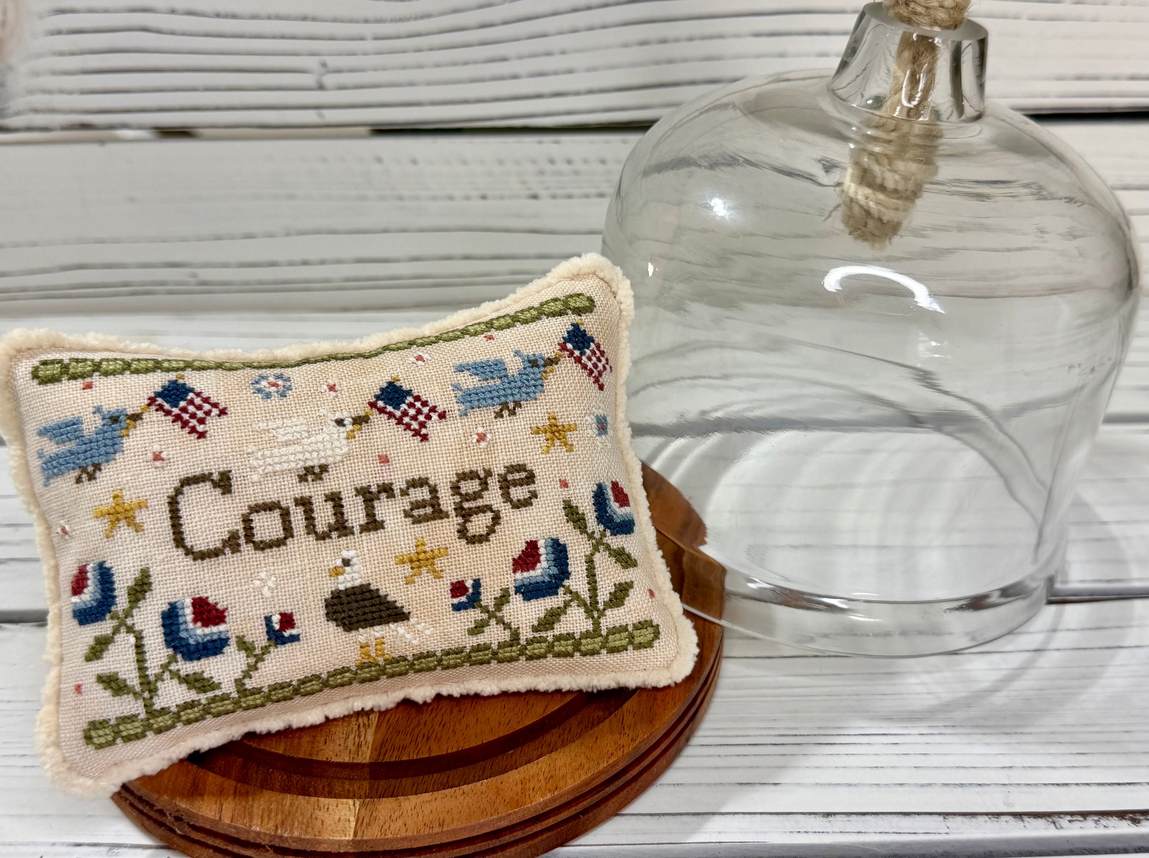 Virtue “Courage pattern by New York Dreamer Needleworks