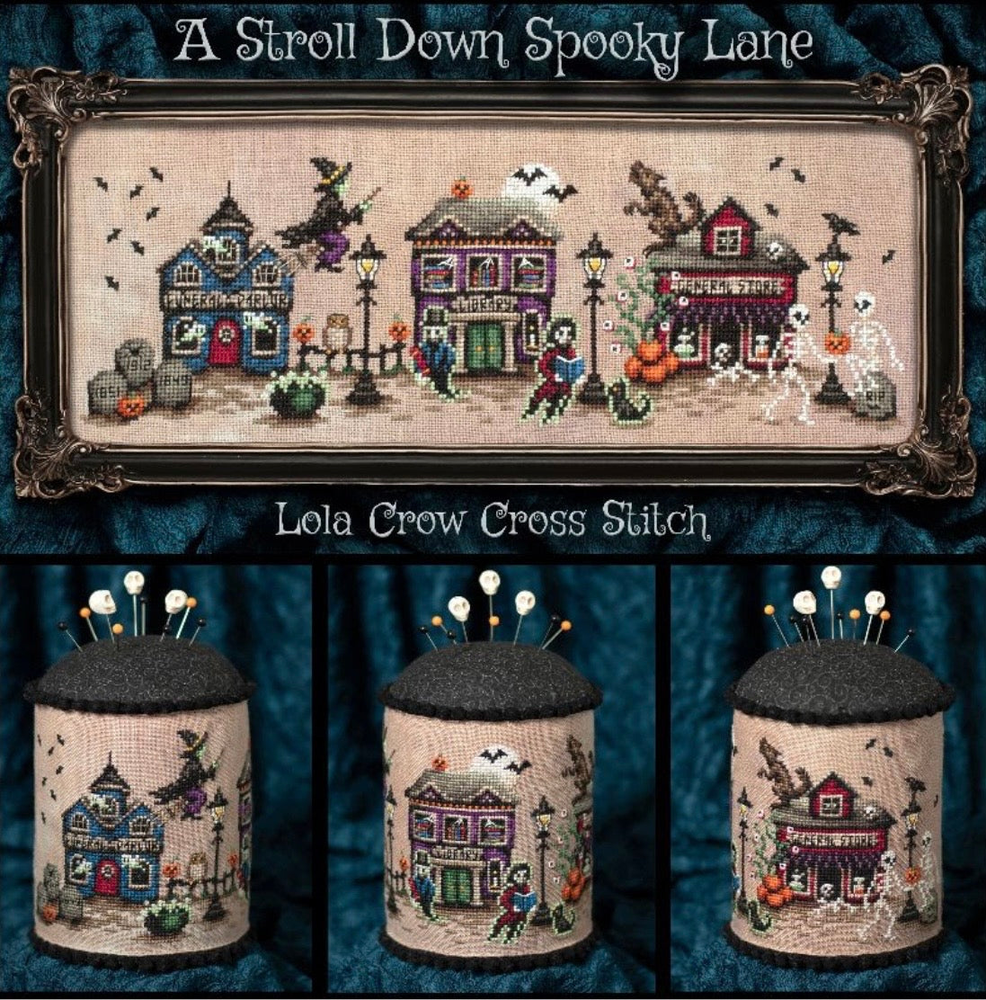 A Stroll Down Spooky Lane pattern by Lola Crow Cross Stitch