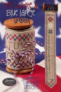 Red, White & Blue Large Spool pattern by Jeannette Douglas Designs
