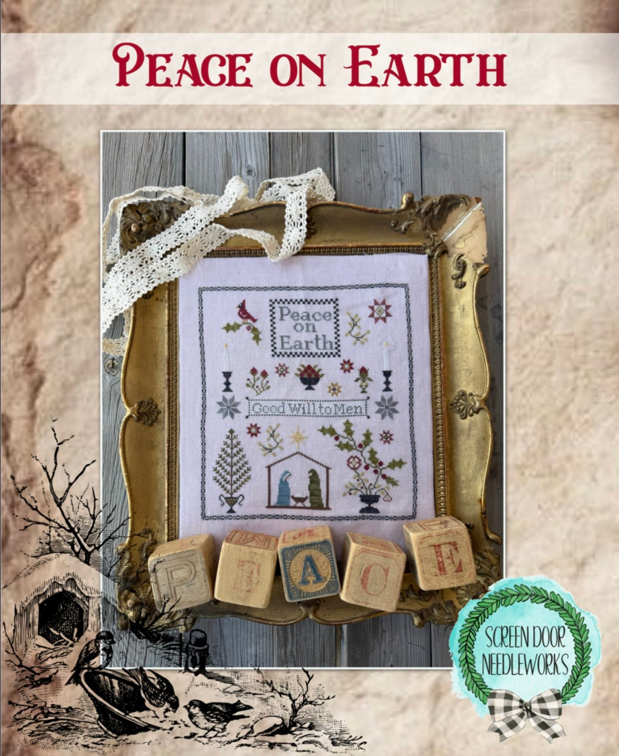 Peace on Earth pattern by Screen Door Needleworks