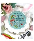 Peace, Love & Cross Stitch pattern by Tiny Modernist