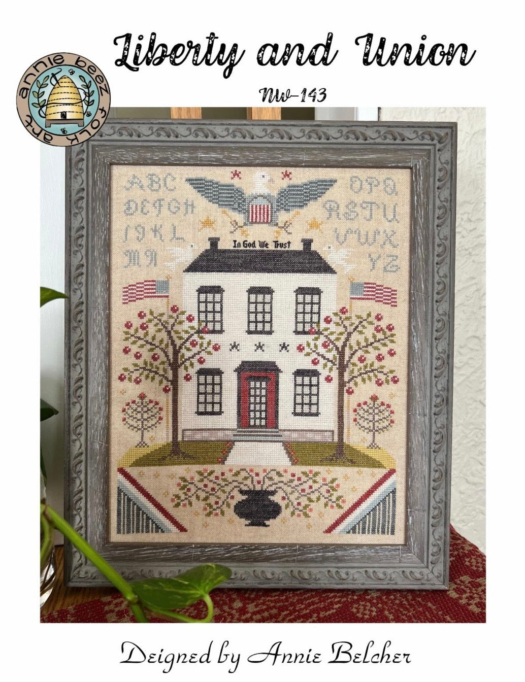 Liberty and Union pattern by Annie Beez Folk Art