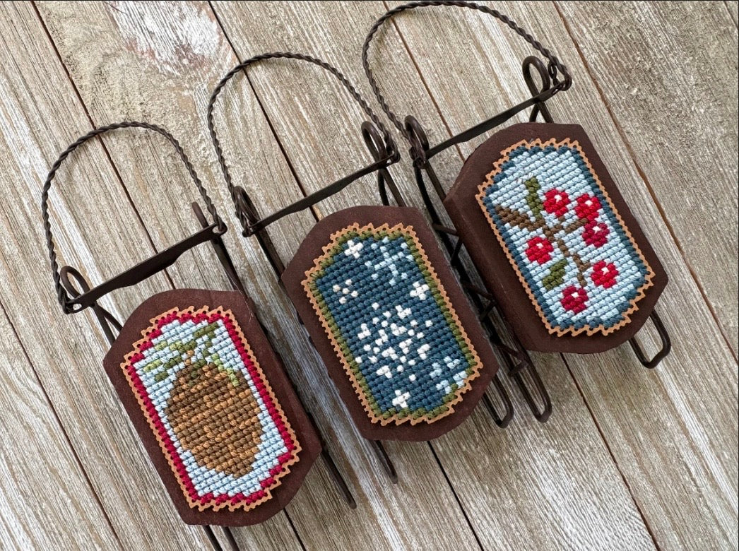 Frosty Winter Sleds pattern by Petal Pushers
