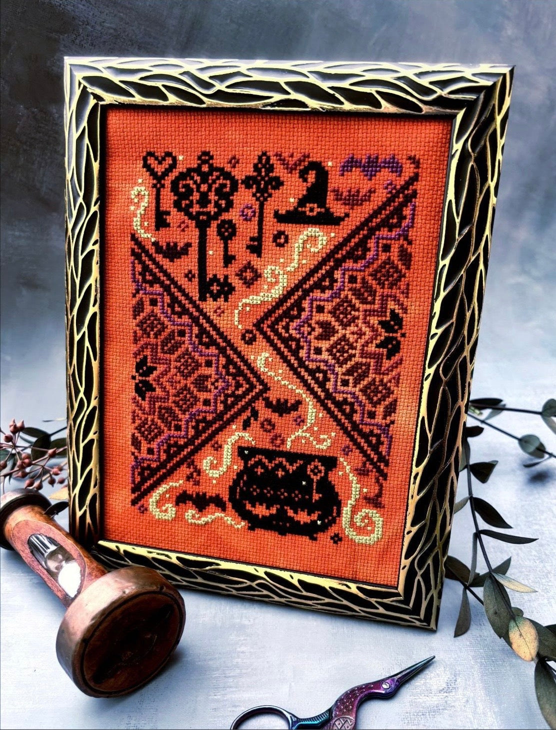 The Cauldron and the Key pattern by Quaternion Creations