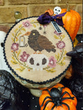 Pin Drum Shorties Month # 10 Crow pattern by Quaint Rose Needlearts