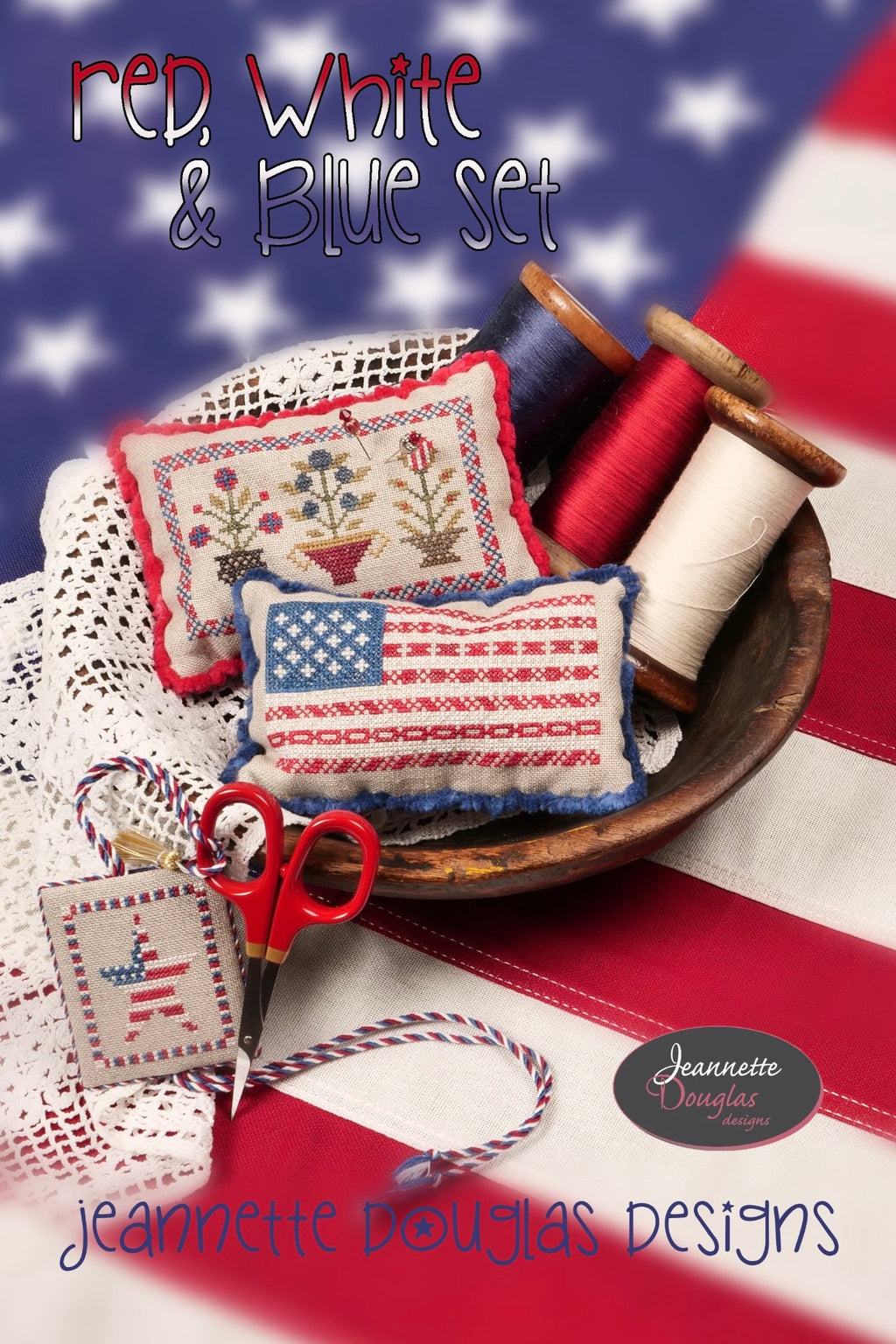 Patriotic Sampler 2 pattern by Jeannette Douglas Designs