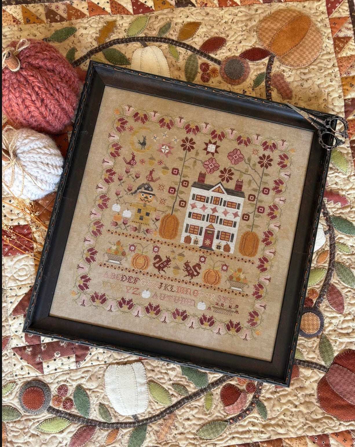 Enchanted Autumn Sampler pattern by Pansy Patch Quilts and Stitchery