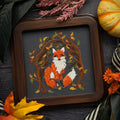 Fox in the Hollow pattern by The Stitch Crypt