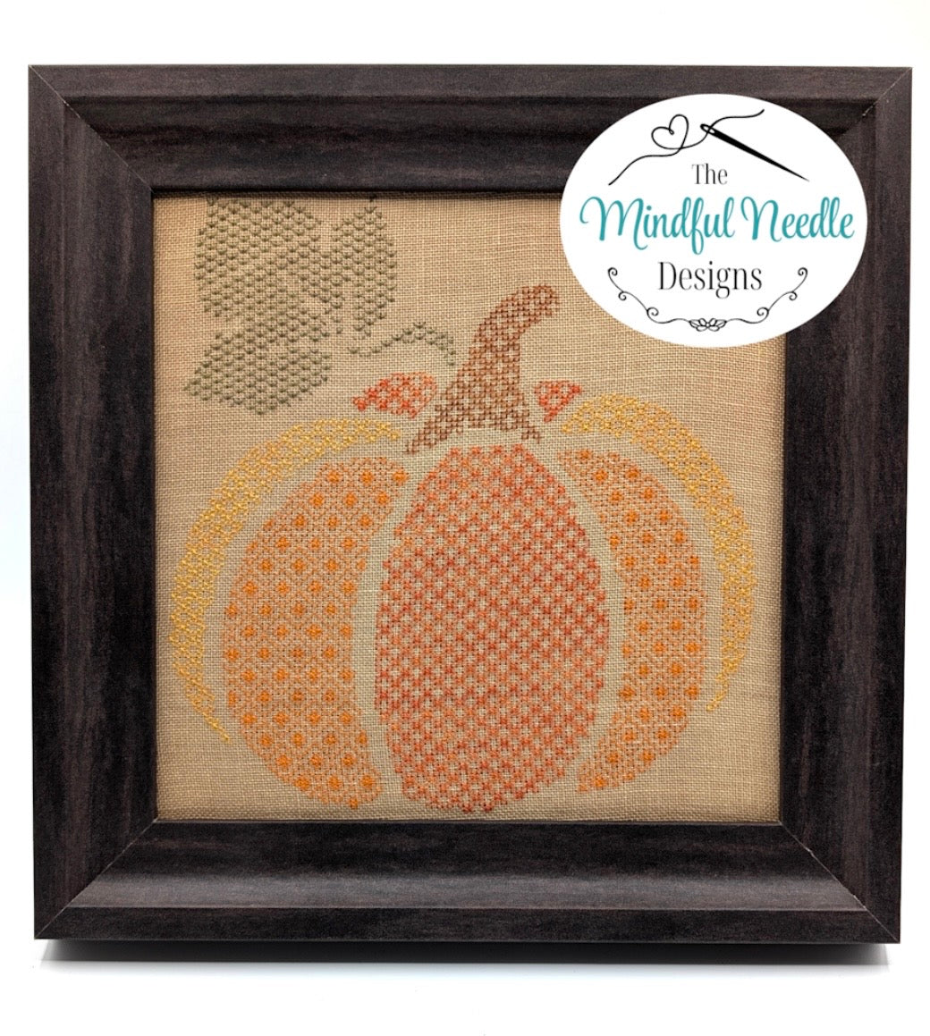 Patchwork Pumpkin pattern by The Mindful Needle