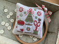 Christmas Spools Pinkeep pattern by Stitches by Ethel