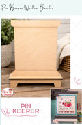 Pin Keeper Wooden Backer by Cherry Blossoms