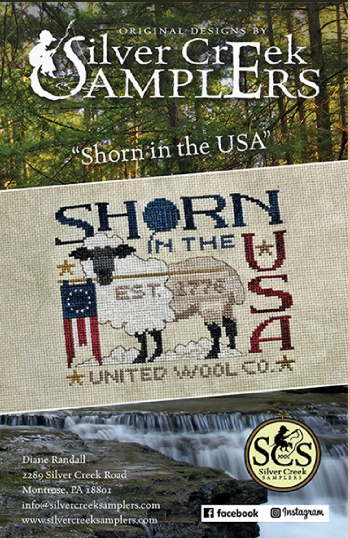Shorn in the USA pattern by Silver Creek Samplers