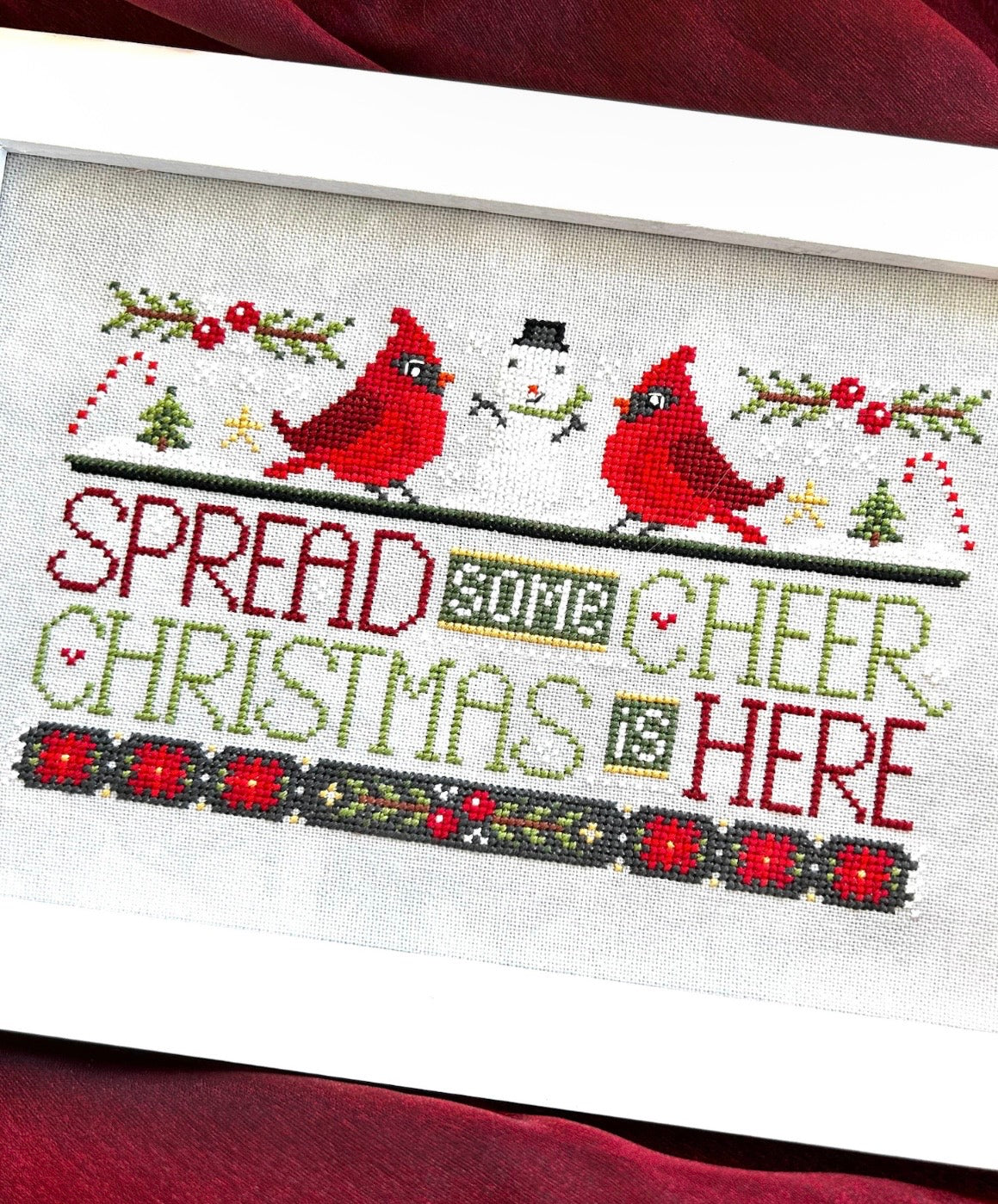WordyBirds: December pattern by Sweet Wing Studios