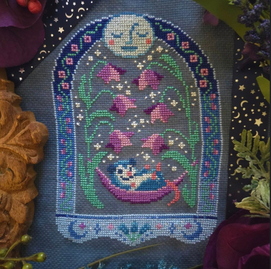 Night Blooms pattern by BAD Stitch