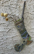 Witch’s Boot Stocking pattern by Rebel Stitcher Designs