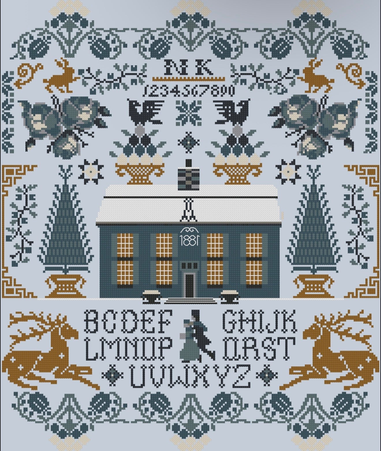 Frozen Winter Sampler pattern by Twin Peak Primitives
