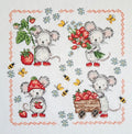 Strawberry Mouse Sampler pattern by Artmishka Cross Stitch
