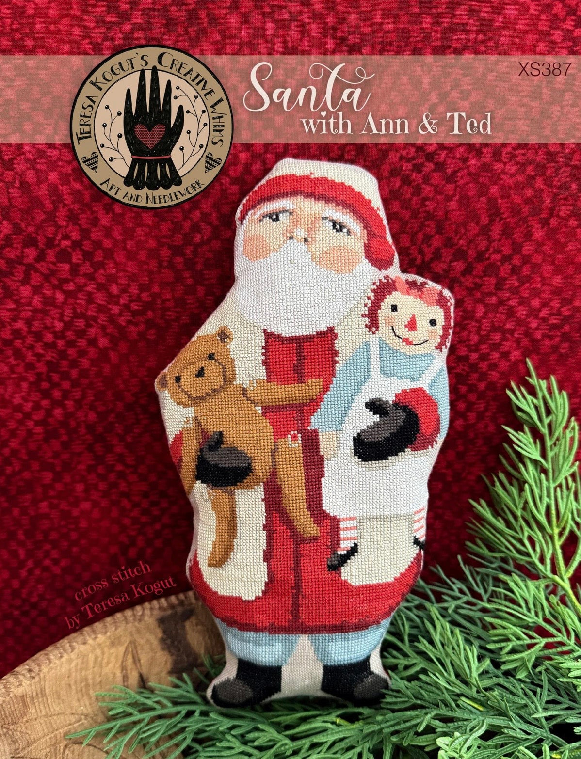 Santa with Ann & Ted pattern by Teresa Kogut