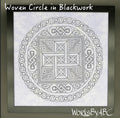 Woven Circle in Blackwork pattern by WorksByABC