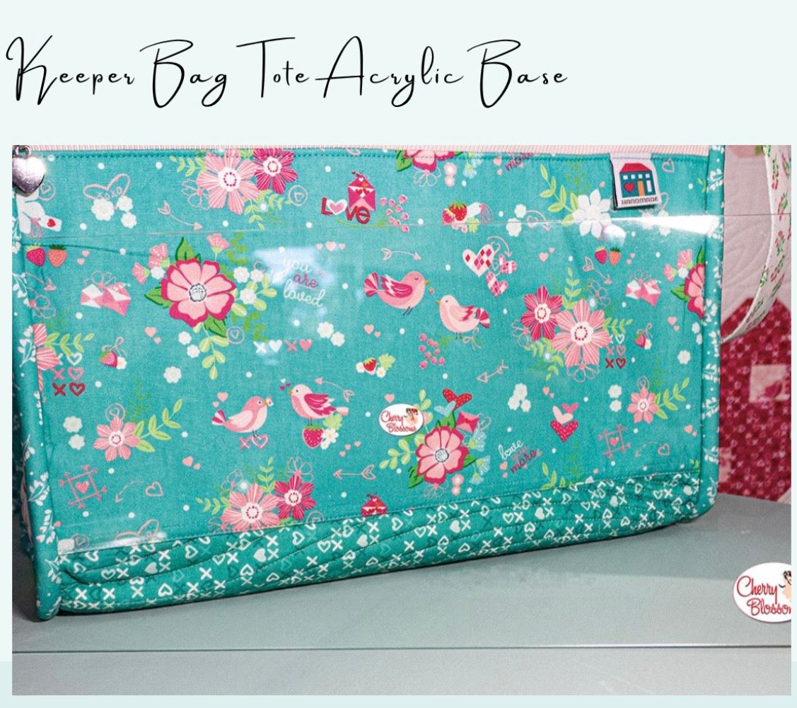 Keeper Bag Tote Acrylic Base by Cherry Blossoms