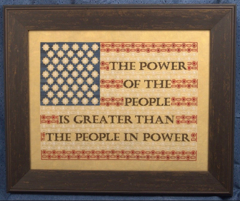 The Power of the People pattern by Wildflower Stitching