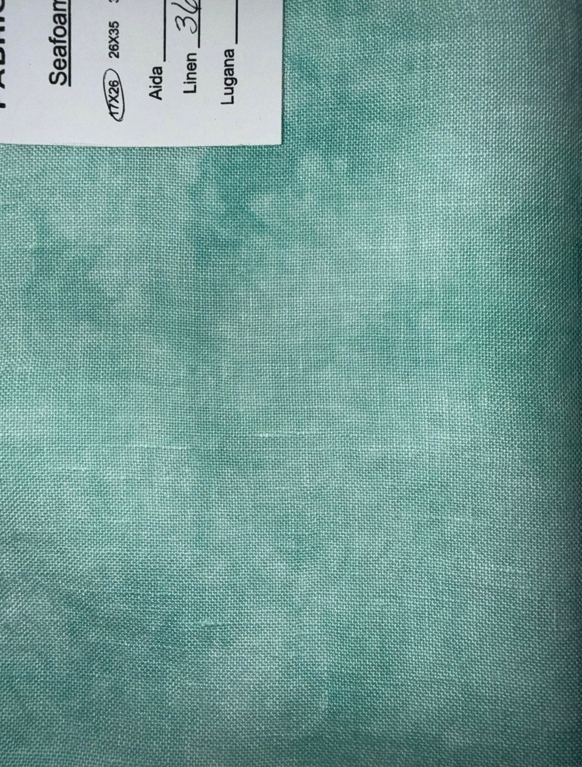 Linen “Seafoam” by Atomic Ranch Fabrics