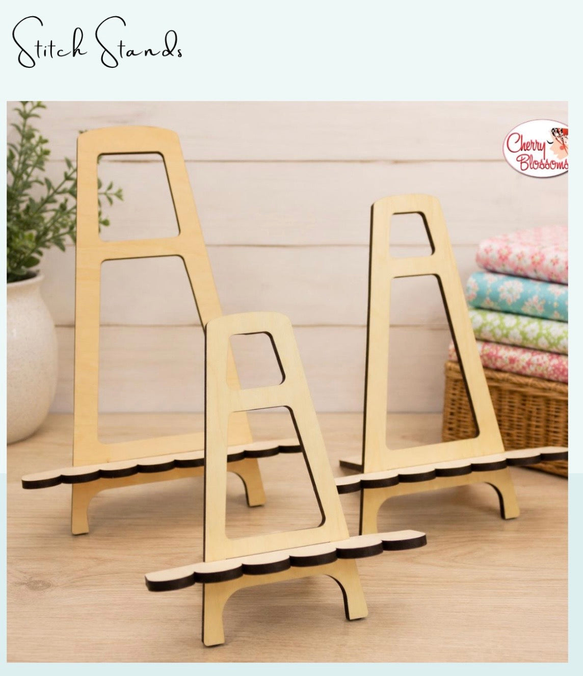 Wooden Stitch Stand by Cherry Blossoms