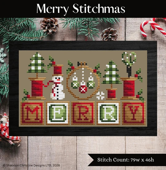 Merry Stitchmas pattern by Shannon Christine