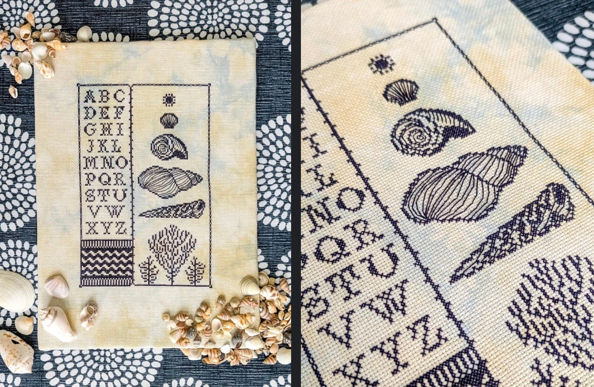 Low Tide Sampler pattern by Shaded Stitchery