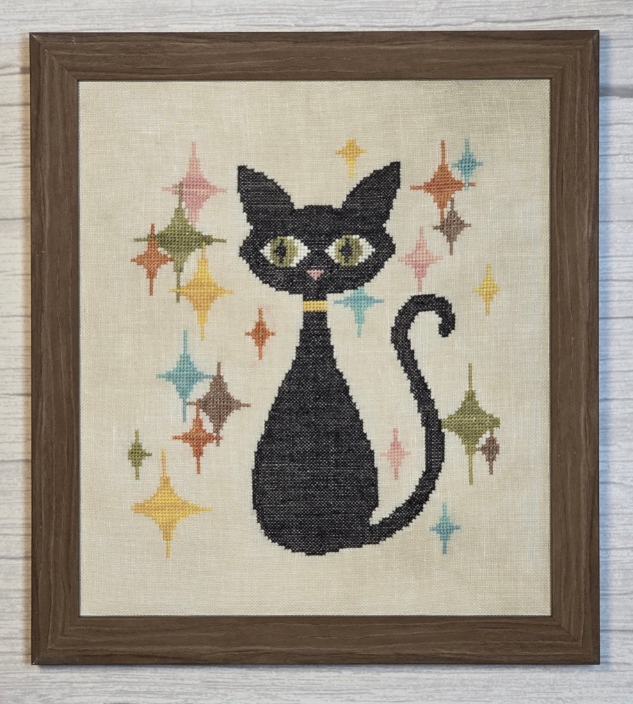 Samantha (Mid-Century Feline) pattern by Wildflower Stitching
