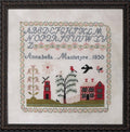 Annabella Mcintyre - 1850 reproduction sampler by Olde Willow Stitchery