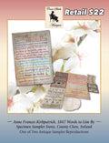 Anne Frances Ennis 1847 Words To Live By, An Irish Antique Reproduction Sampler pattern by Cross Stitch Antiques