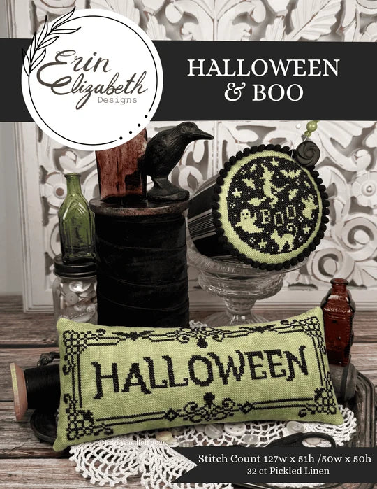 Halloween & Boo pattern by Erin Elizabeth