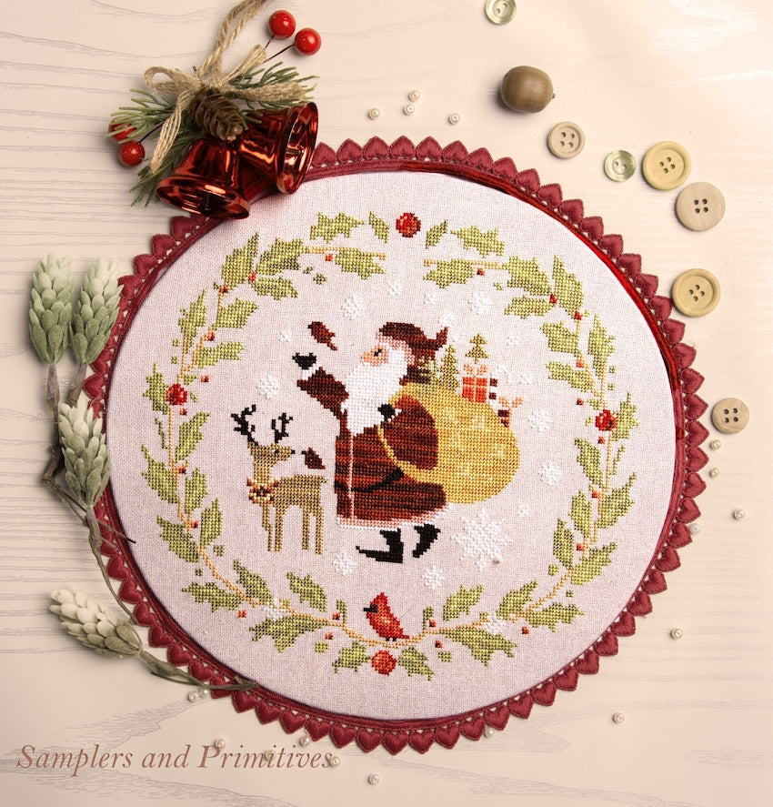 Santa and Friends pattern by Samplers and Primitives