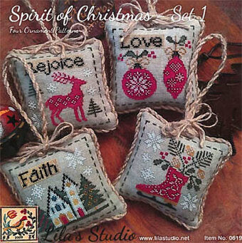 Spirit of Christmas - Four Ornaments Patterns Set 1 by Lila’s Studio