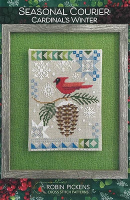 Seasonal Courier: Cardinal’s Winter pattern by Robin Pickens