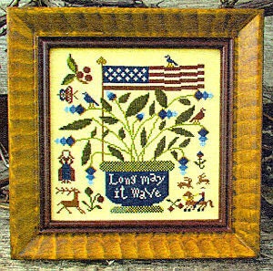 Americana cross stitch pattern