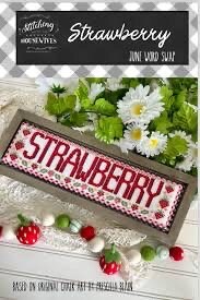 Strawberry June Word Swap pattern by Stitching With The Housewives