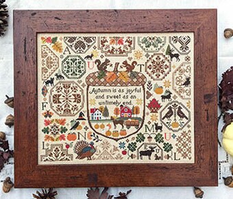 Autumn Is As Joyful Cross Stitch pattern