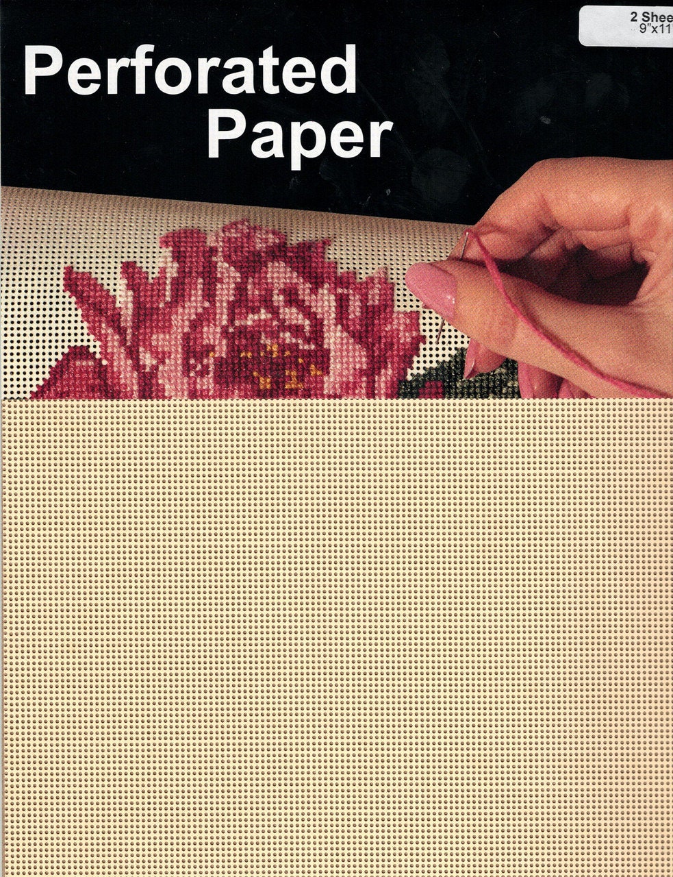 14 ct Cream Perforated Paper by Yarn Tree