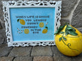 Lemons pattern by Rebel Stitcher Designs