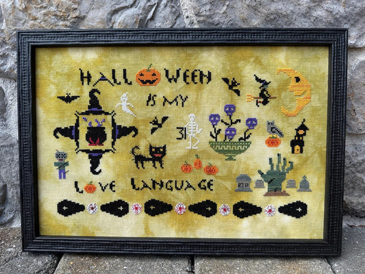 Halloween Is My Love Language pattern by Rebel Stitcher Designs