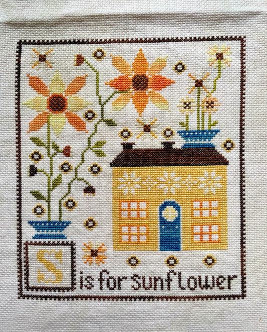 S Is For Sunflower pattern by Yasmin’s Made with Love