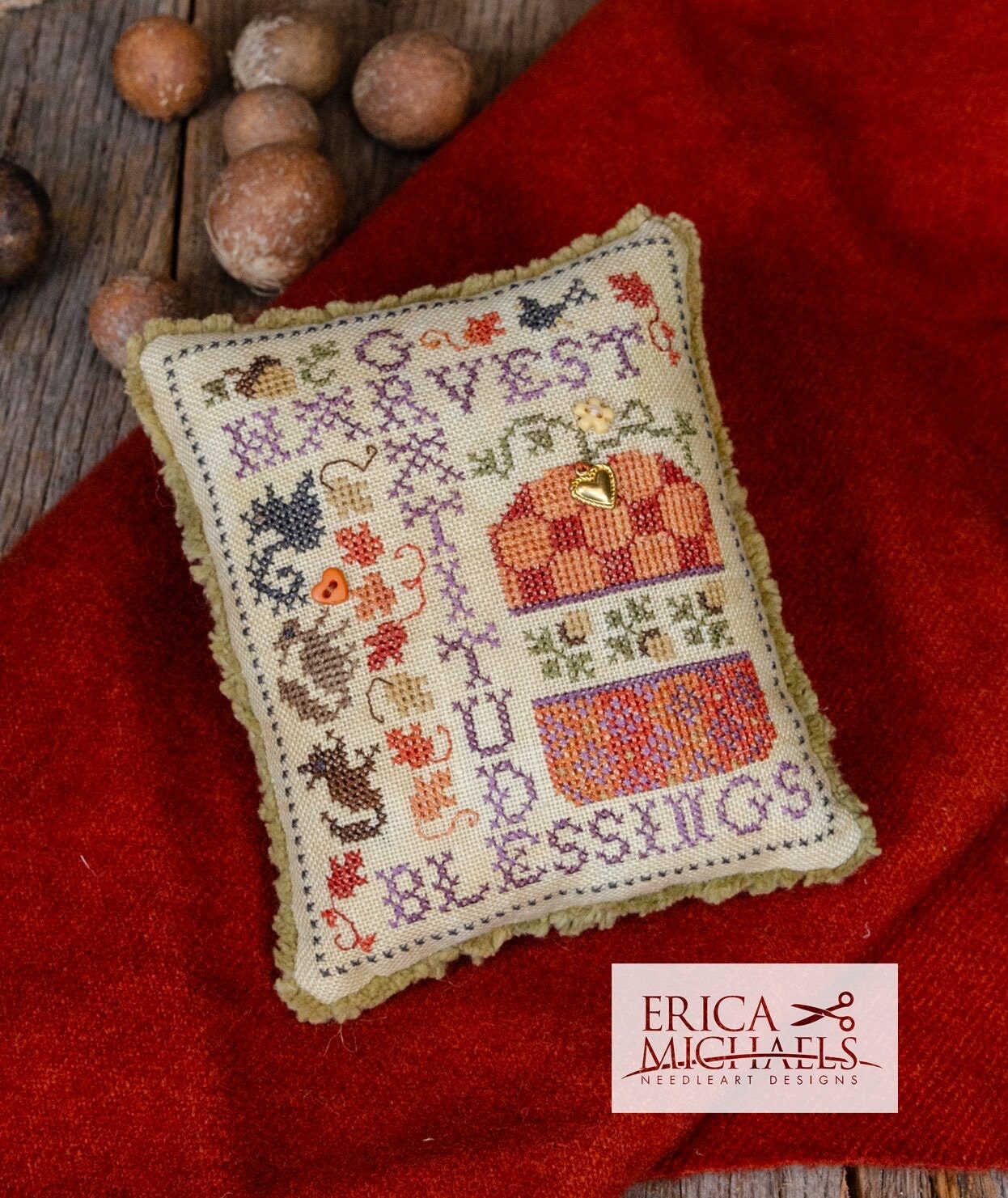 Autumn Musings pattern by Erica Michaels Needleart Designs