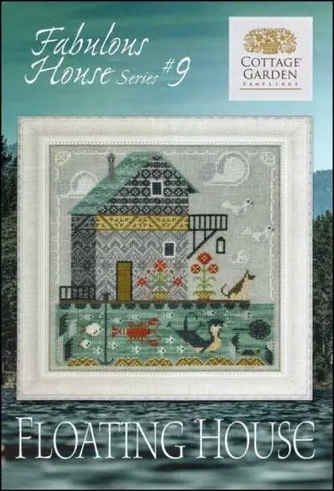 Floating House pattern of the Fabulous House Series #9 by Cottage Garden Samplings