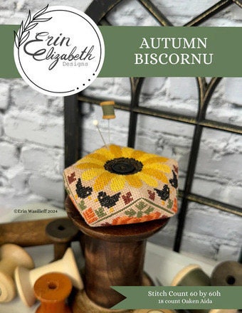 Autumn Biscornu pattern by Erin Elizabeth