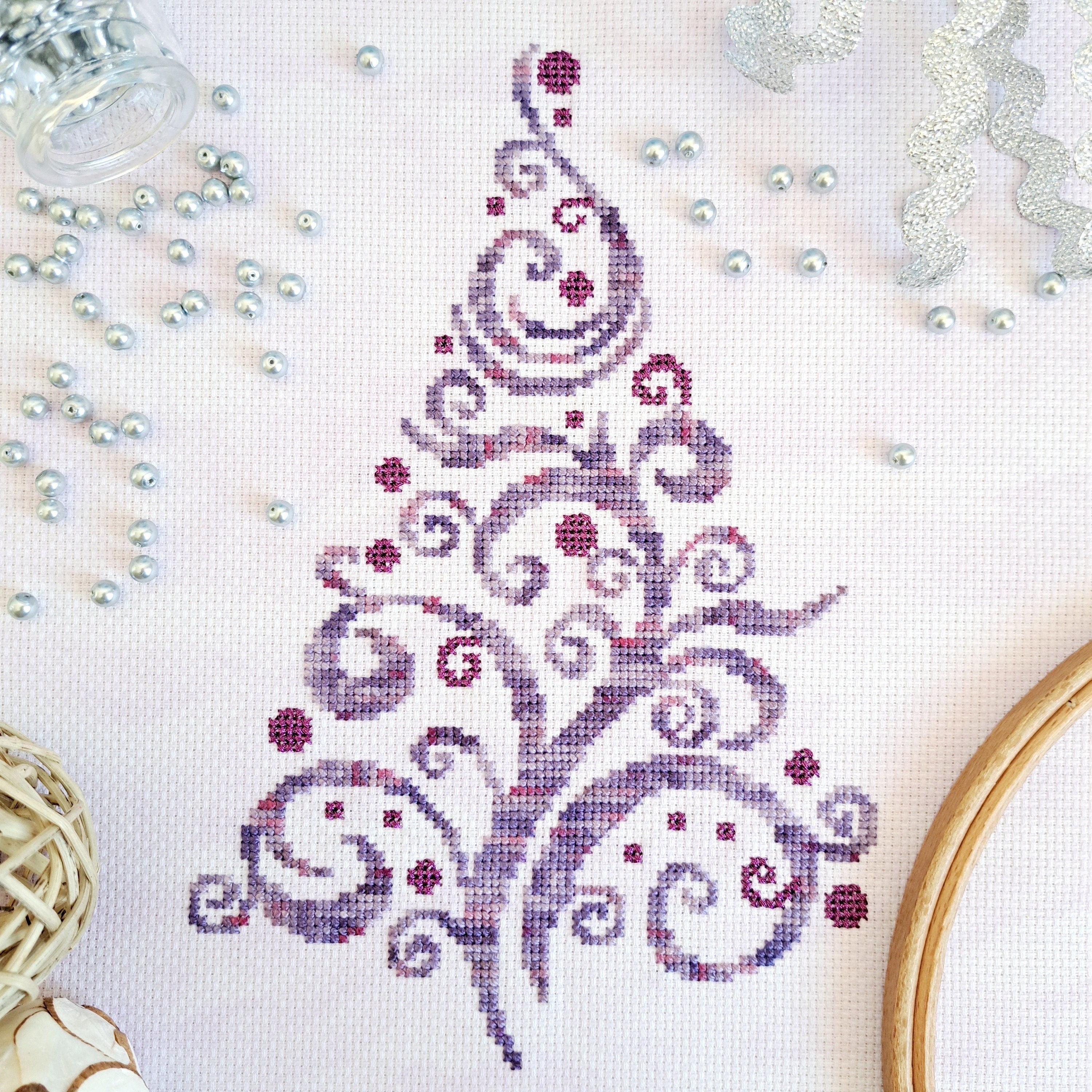 Christmas Tree Silhouette pattern by Artmishka Cross Stitch