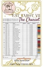 Cat Tarot VII The Chariot pattern Dirty Annie’s Southern Style
